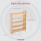 Rev-A-Shelf Maple Wood; Steel, Natural Maple, 6.5 in W, 25.5 in H, 21.63 in D 448-BCSC-6C - alternate 3